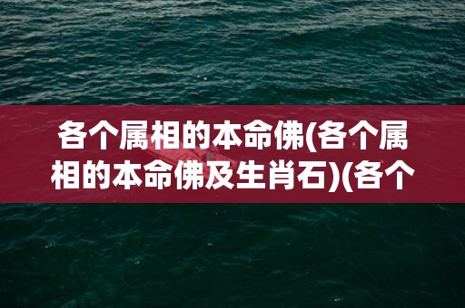 各个属相的本命佛(各个属相的本命佛及生肖石)(各个属相的本命佛 12生肖对应的本命佛)