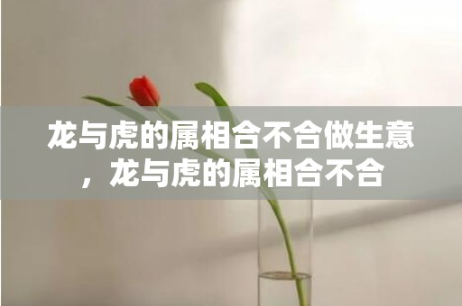 龙与虎的属相合不合做生意，龙与虎的属相合不合