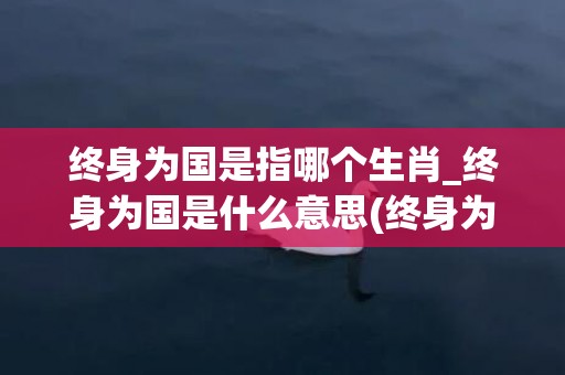 终身为国是指哪个生肖_终身为国是什么意思(终身为国是指什么生肖)