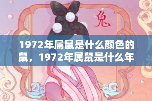 1972年属鼠是什么颜色的鼠，1972年属鼠是什么年