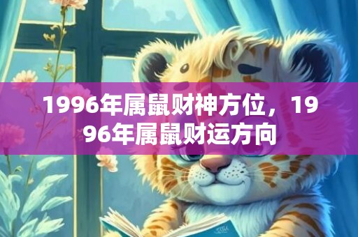 1996年属鼠财神方位，1996年属鼠财运方向