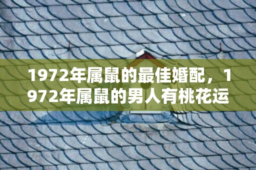 1972年属鼠的最佳婚配，1972年属鼠的男人有桃花运吗