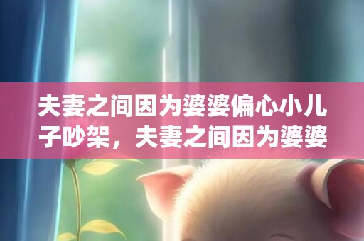 夫妻之间因为婆婆偏心小儿子吵架，夫妻之间因为婆婆吵架的说说(夫妻之间吵架妻子骂婆婆)