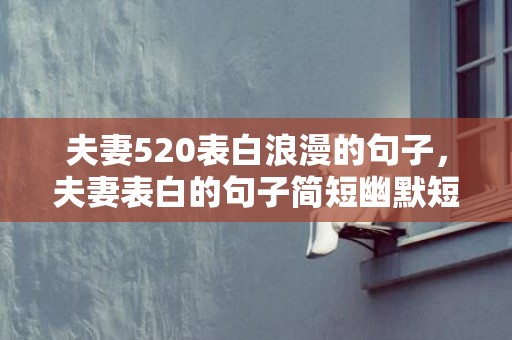 夫妻520表白浪漫的句子，夫妻表白的句子简短幽默短句，夫妻间幽默表达爱意