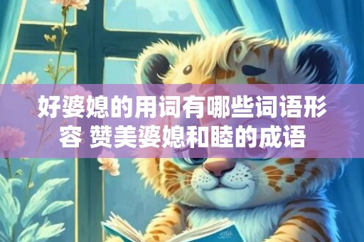 好婆媳的用词有哪些词语形容 赞美婆媳和睦的成语