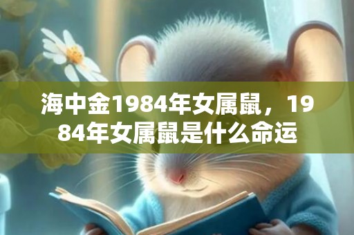 海中金1984年女属鼠，1984年女属鼠是什么命运