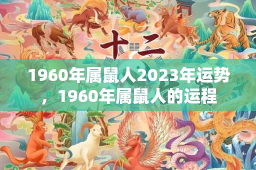 1960年属鼠人2023年运势，1960年属鼠人的运程