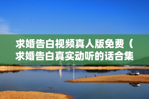 求婚告白视频真人版免费（求婚告白真实动听的话合集）