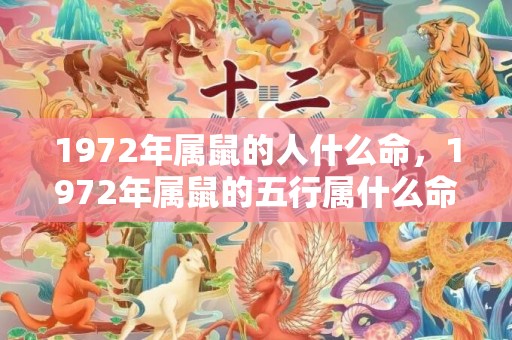 1972年属鼠的人什么命，1972年属鼠的五行属什么命