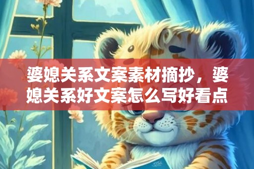 婆媳关系文案素材摘抄，婆媳关系好文案怎么写好看点，婆媳最火文案短句