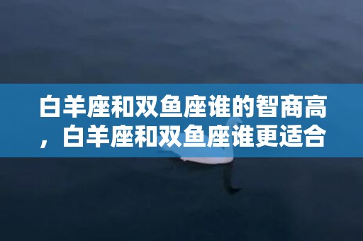 白羊座和双鱼座谁的智商高，白羊座和双鱼座谁更适合当男朋友