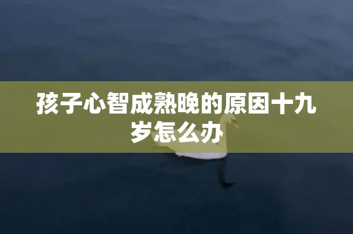 孩子心智成熟晚的原因十九岁怎么办