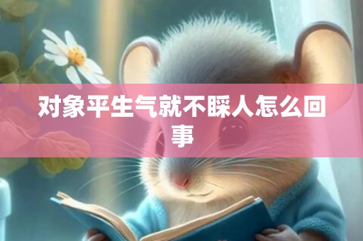 对象平生气就不睬人怎么回事