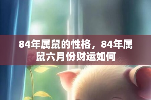 84年属鼠的性格，84年属鼠六月份财运如何