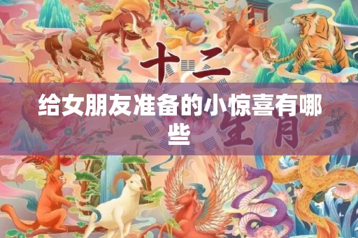 给女朋友准备的小惊喜有哪些