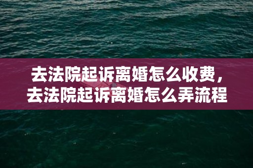 去法院起诉离婚怎么收费，去法院起诉离婚怎么弄流程呢，起诉离婚要走什么流程