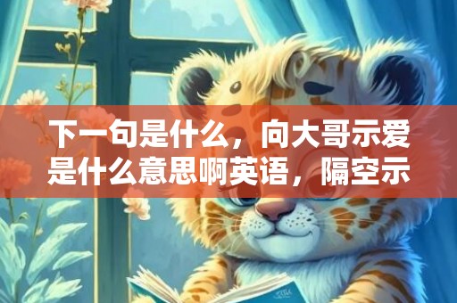 下一句是什么，向大哥示爱是什么意思啊英语，隔空示爱是什么意思