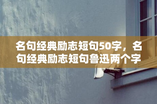 名句经典励志短句50字，名句经典励志短句鲁迅两个字，鲁迅这两个字的拼音