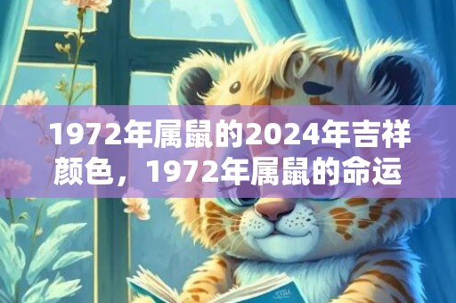 1972年属鼠的2024年吉祥颜色，1972年属鼠的命运