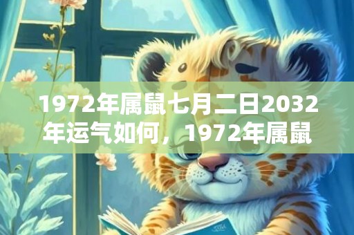 1972年属鼠七月二日2032年运气如何，1972年属鼠七月出生的人命运
