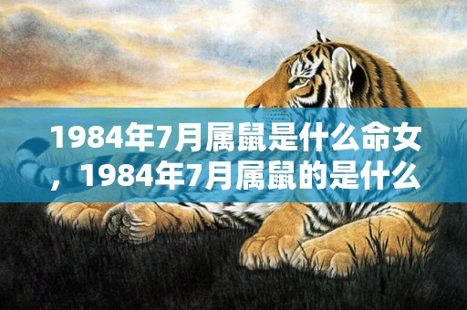 1984年7月属鼠是什么命女，1984年7月属鼠的是什么命