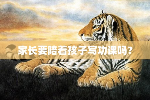家长要陪着孩子写功课吗？