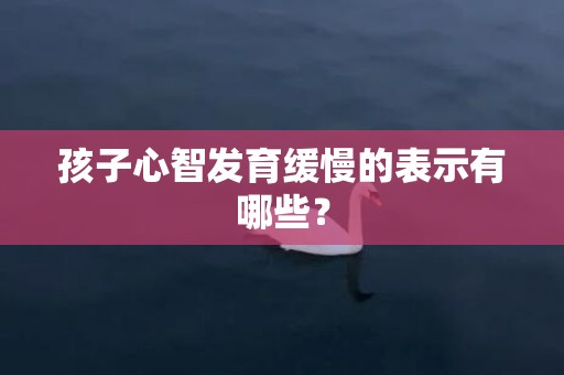 孩子心智发育缓慢的表示有哪些？