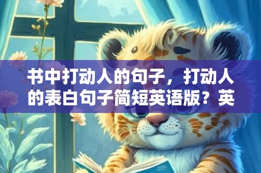 书中打动人的句子，打动人的表白句子简短英语版？英文示爱表白句子经典
