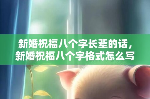 新婚祝福八个字长辈的话，新婚祝福八个字格式怎么写好，新婚志喜怎么写正确