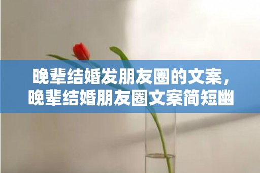 晚辈结婚发朋友圈的文案，晚辈结婚朋友圈文案简短幽默，恭喜晚辈结婚的金句