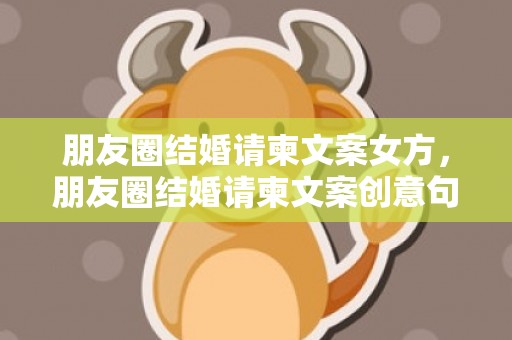 朋友圈结婚请柬文案女方，朋友圈结婚请柬文案创意句子，结婚请柬朋友圈怎么发