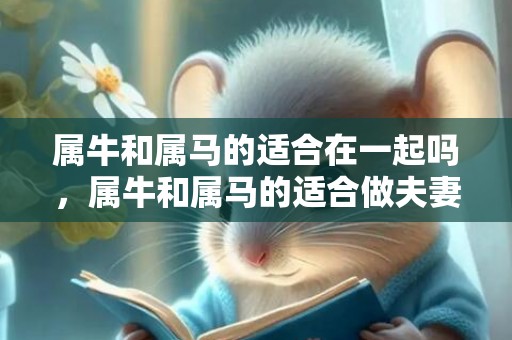 属牛和属马的适合在一起吗，属牛和属马的适合做夫妻吗