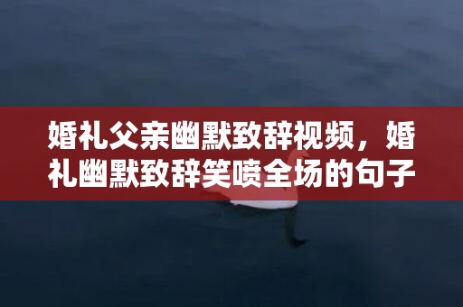 婚礼父亲幽默致辞视频，婚礼幽默致辞笑喷全场的句子？婚礼致辞幽默简短大气