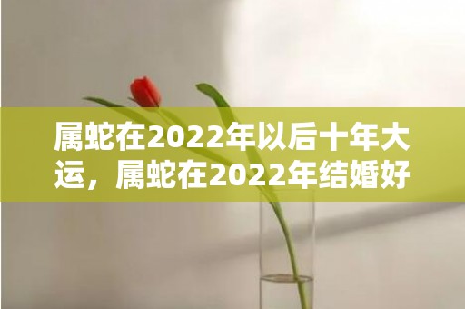 属蛇在2022年以后十年大运，属蛇在2022年结婚好还是不好？属蛇女2022年几月结婚好
