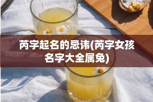 芮字起名的忌讳(芮字女孩名字大全属兔)
