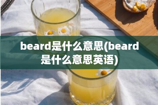 beard是什么意思(beard是什么意思英语)