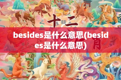 besides是什么意思(besides是什么意思)