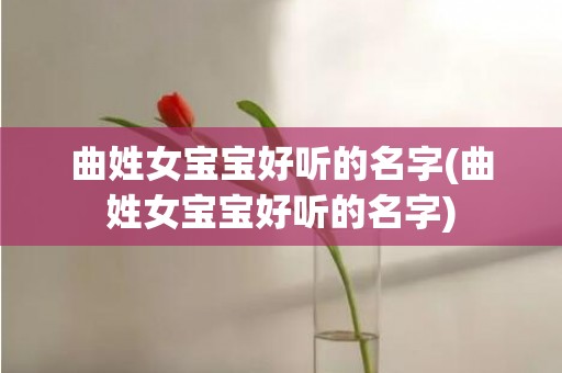 曲姓女宝宝好听的名字(曲姓女宝宝好听的名字)