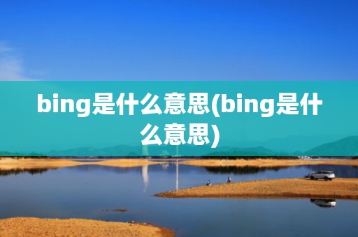 bing是什么意思(bing是什么意思)