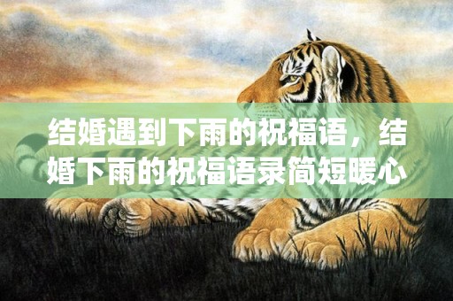 结婚遇到下雨的祝福语，结婚下雨的祝福语录简短暖心(结婚下雨祝福新人的话)