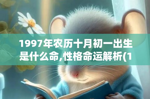 1997年农历十月初一出生是什么命,性格命运解析(1997年农历十月二十五是什么星座)
