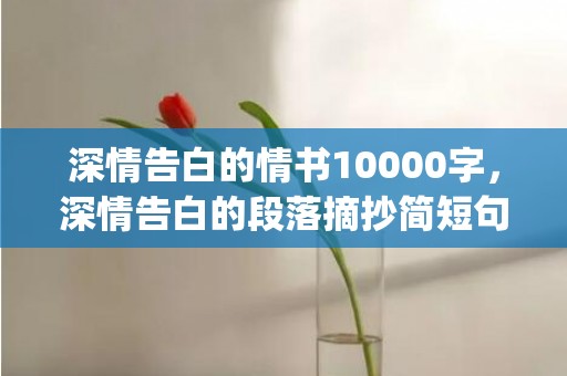 深情告白的情书10000字，深情告白的段落摘抄简短句子(优美句子摘抄大全简短)