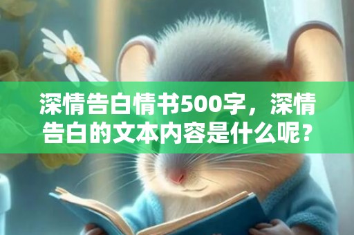 深情告白情书500字，深情告白的文本内容是什么呢？最深情的告白短文