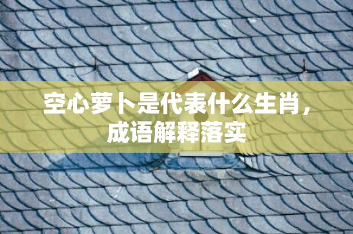 空心萝卜是代表什么生肖，成语解释落实
