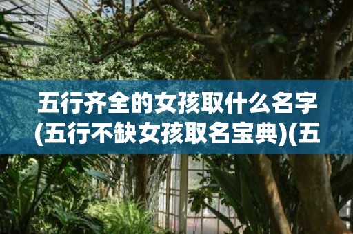 五行齐全的女孩取什么名字(五行不缺女孩取名宝典)(五行齐全女孩取名)