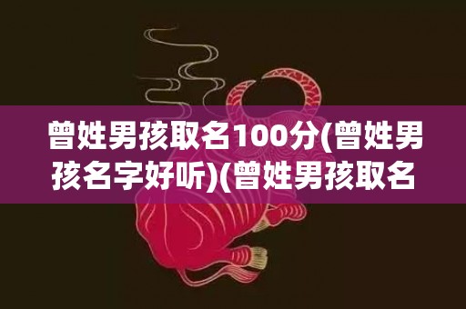 曾姓男孩取名100分(曾姓男孩名字好听)(曾姓男孩取名100分 基础运大吉)
