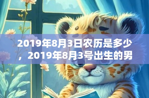 2019年8月3日农历是多少，2019年8月3号出生的男宝宝五行缺金要怎么起名字