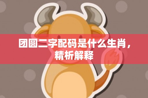 团圆二字配码是什么生肖，精析解释