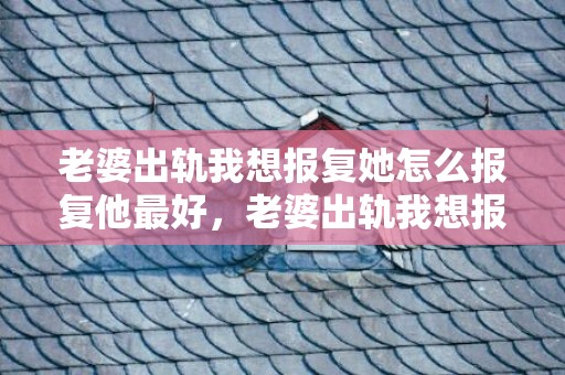 老婆出轨我想报复她怎么报复他最好，老婆出轨我想报复第三者行吗 怎么报复第三者