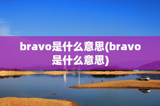 bravo是什么意思(bravo是什么意思)